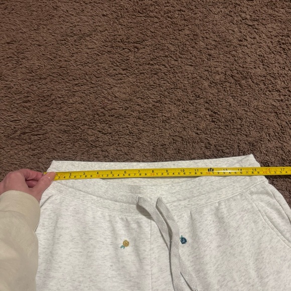 Old Navy Floral Embroidered Jogger Sweatpants High Rise Heather Cotton M $45 - Picture 8 of 10